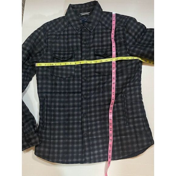 Frank & Oak Jacket Medium L Pattern Quilted Insulated Snaps Lightweight Mens - Picture 6 of 7